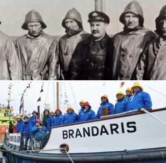 personeel op Brandaris reddingboot