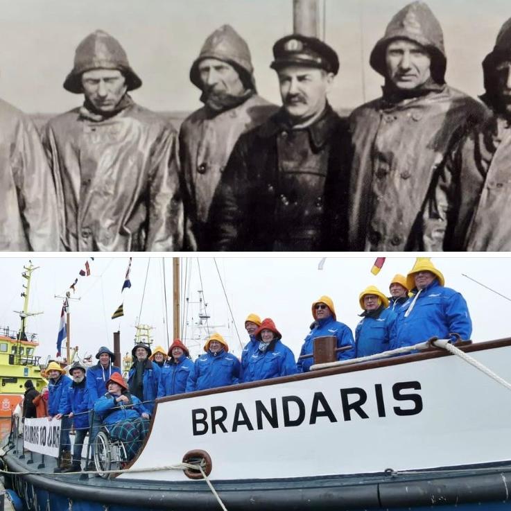 personeel op Brandaris reddingboot